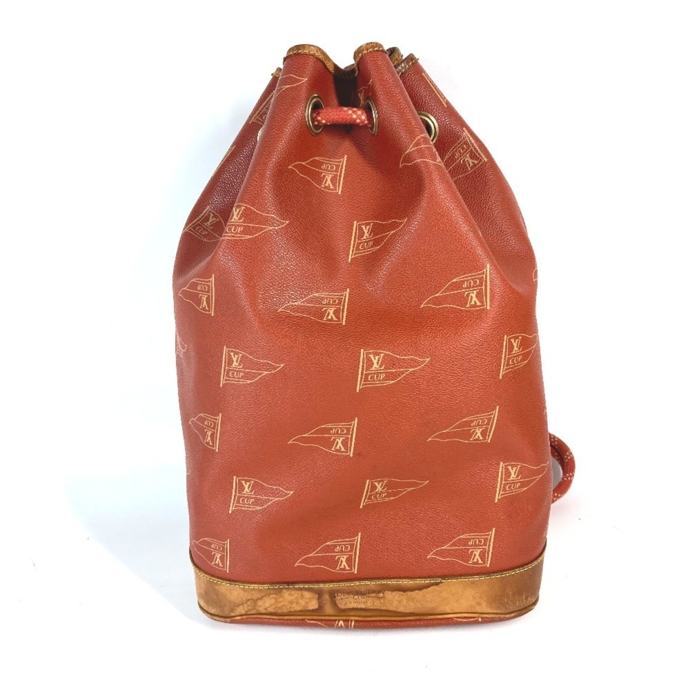 LOUIS VUITTON Authentic Brown Leather Shoulder Bag